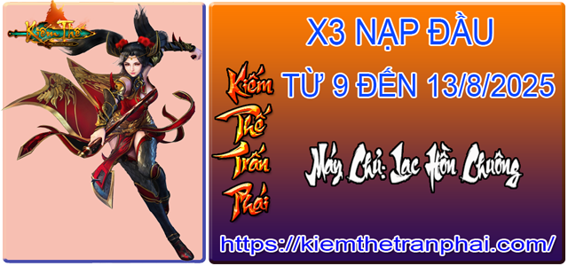X3 Nạp đầu tại kiếm thế trấn phái
